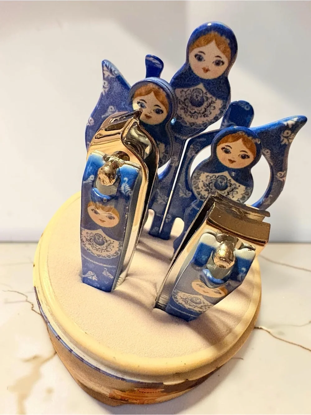 Russian Nesting Doll Manicure Grooming Set 🪆🧖🏽‍♀️ NEW 🎁 Includes tools and case
